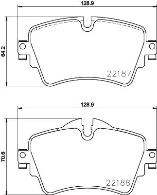 Brake pads 8db 355 023 - 355, 023-091