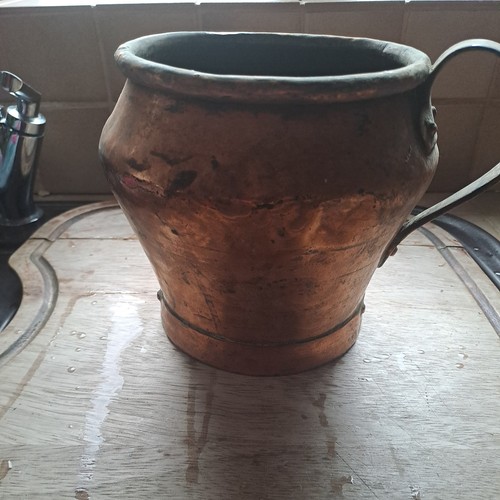 Antique copper handled large - antique,