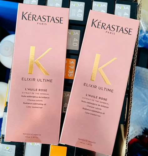 2pack kérastase rose oil heat - kérastase,