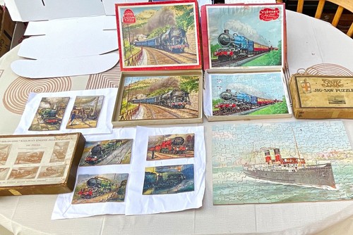 Vintage wooden jigsaw puzzle - vintage,