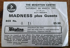 MADNESS CONCERT TICKET The