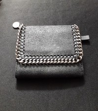 Stella Mccartney Black Trifold Falabella Purse