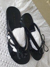 Ted Baker Bow Flip-Flops Black