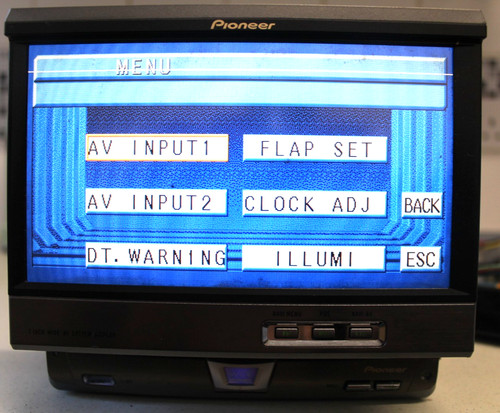 Pioneer avx 7600 flip out - avx-7600,