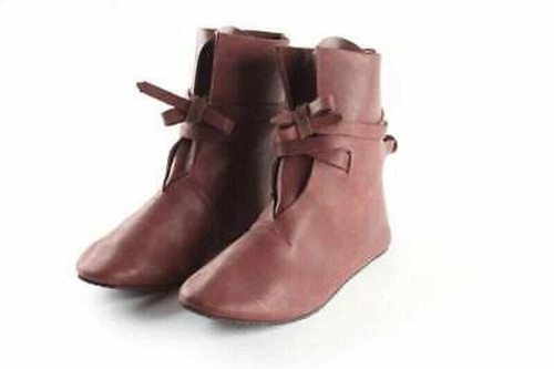 Real leather shoes medieval - leather,