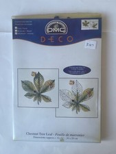 DMC Cross Stitch Kit Deco  'Chestnut Tree Leaf'