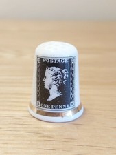 Thimble Penny Black 150th Anniversary Collectable  Fine Bone China Finsbury
