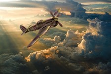 Hawker typhoon dramatic sky - dramatic,