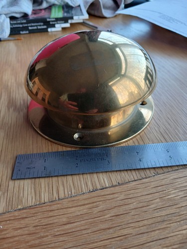 Canal boat brass - , mushroom