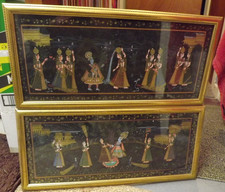 Pair 1970 indian silk - 1970,