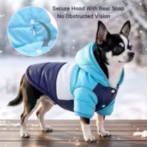 Winter hooded dog coat - winter,
