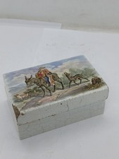 Oblong Prattware Pot Lid With