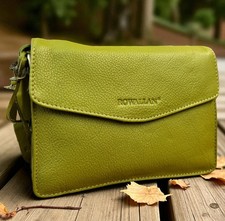 Rowallan Of Scotland Small Leather Crossbody Bag Orange Red Lime Or Turq 2795