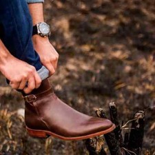 Handmade Mens Brown Leather