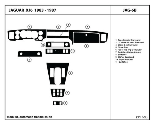 Interior trim dash - interior, for