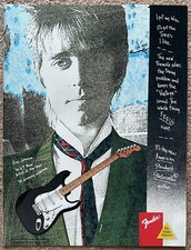 ERIC JOHNSON - FENDER 1987 Full page USA magazine ad