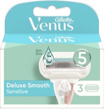Gillette Venus Deluxe Smooth Sensitive Razor Blades - Pack of 3 (3387)