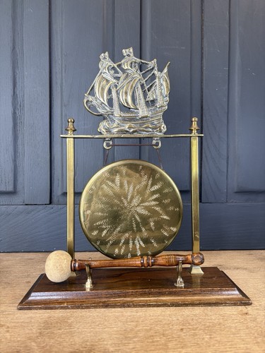 Antique brass table - brass,