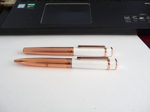 White enamel and - enamel, pen