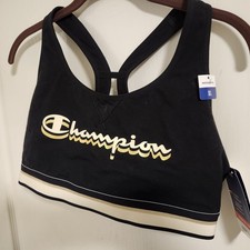 Champion sports bra black gold - sports,