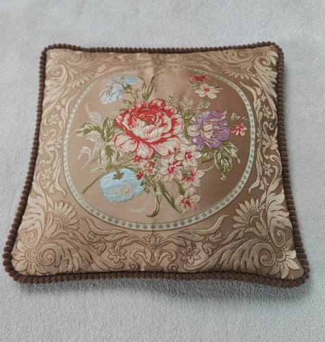 Vintage embroidered pillow - embroidered,