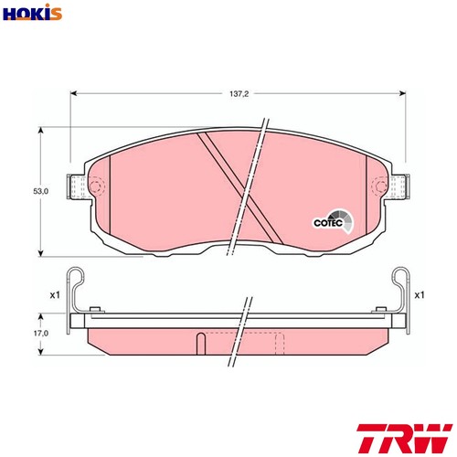 Brake pad set - brake,