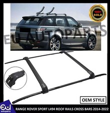 FOR RANGE ROVER SPORT L494 ROOF RAILS CROSS BARS KIT BLACK RACK OEM FIT 2013+