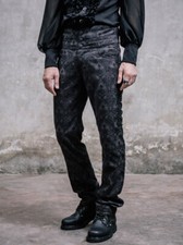 Victorian Pants Black Brocade