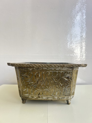Antique chinese brass - brass, square