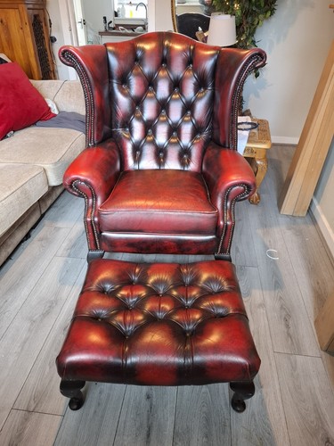 Vintage oxblood red leather - oxblood,