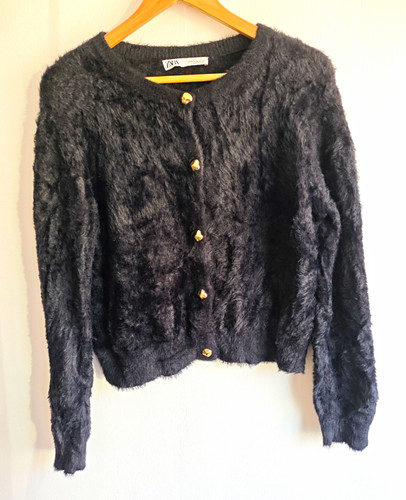Zara black round neck - zara,