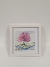 CATHERINE STEPHENSON 'Down By The River' Framed Wall Art Landscape Scene - USED