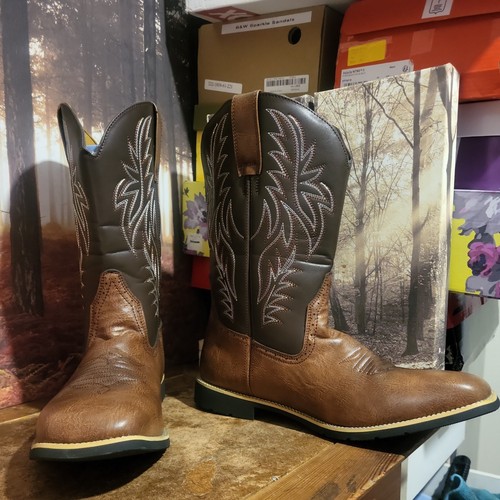 Mens brown cowboy - cowboy, boots