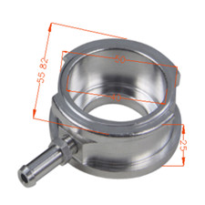 Billet Aluminium Weld On Filler Neck For Radiator Cap UK STOCK