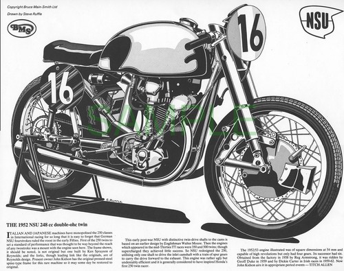 Nsu 250 dohc twin racer - dohc,