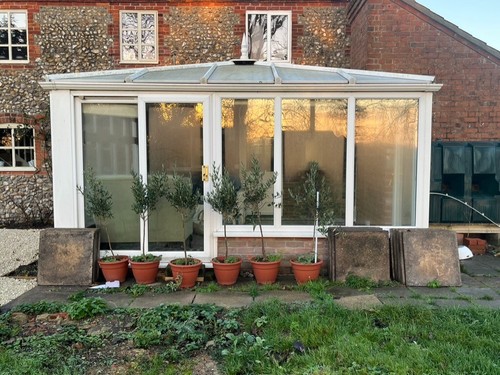 White upvc conservatory used - white,