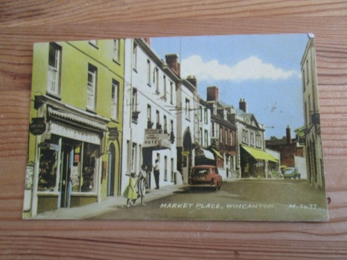 Postcard market place - postcard,