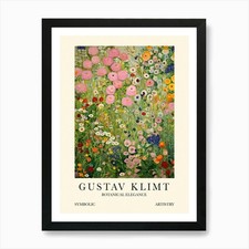 Gustav Klimt Flower Garden