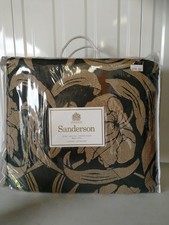 Sanderson Quilted eiderdown throw bed spread luxury jacquard midnight king size