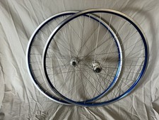 CAMPAGNOLO ATHENA 7-Sp Rigida Nova Blue 32h Rims WHEELSET NO SKEWERS