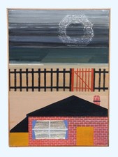 Range Targets: Evening by David Holt (1976) Hythe Kent original oil painting