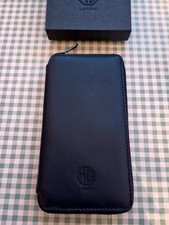 Navy Blue Large Wallet With MG