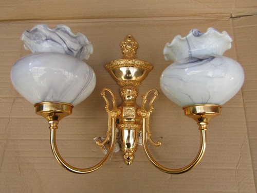 Brass wall light roleva - brass,
