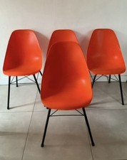 A set Of 4 Orange Mid Century