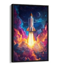 BEAUTIFUL PAINTING OF A ROCKET