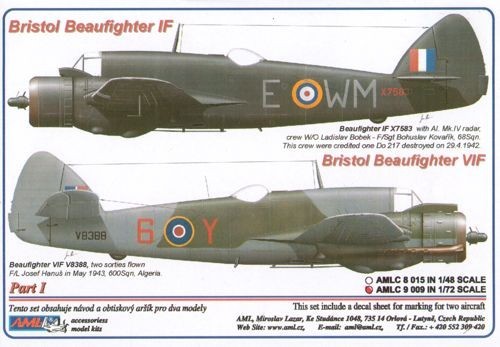 Aml bristol beaufighter - 1/72,
