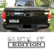FUCK-IT EDITION Logo Auto Car
