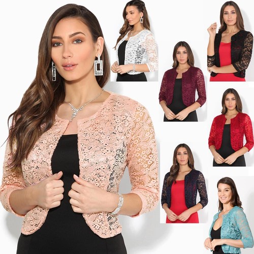 Women ladies lace - lace, bolero