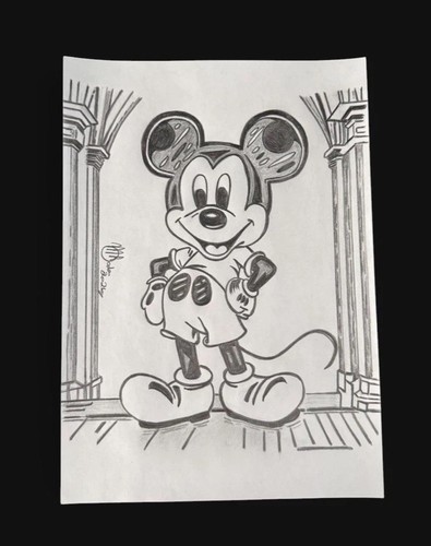 Original hand drawn pencil - a4,