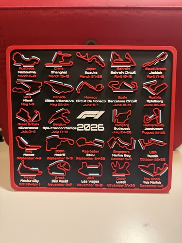 2026 calendar with - f1,